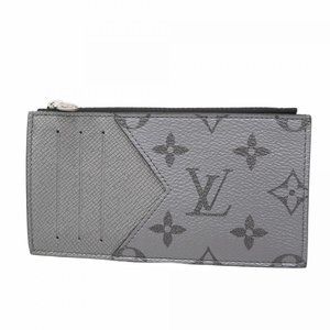 Louis Vuitton Monogram Taiga Coin and Card Holder M30839 Silver Men's Wallet/...